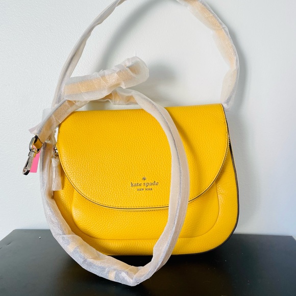 NWT Kate Spade LEILA *shoulder & crossbody bag* SUNFLOWER FIELDS vibrant New-new - Picture 3 of 8